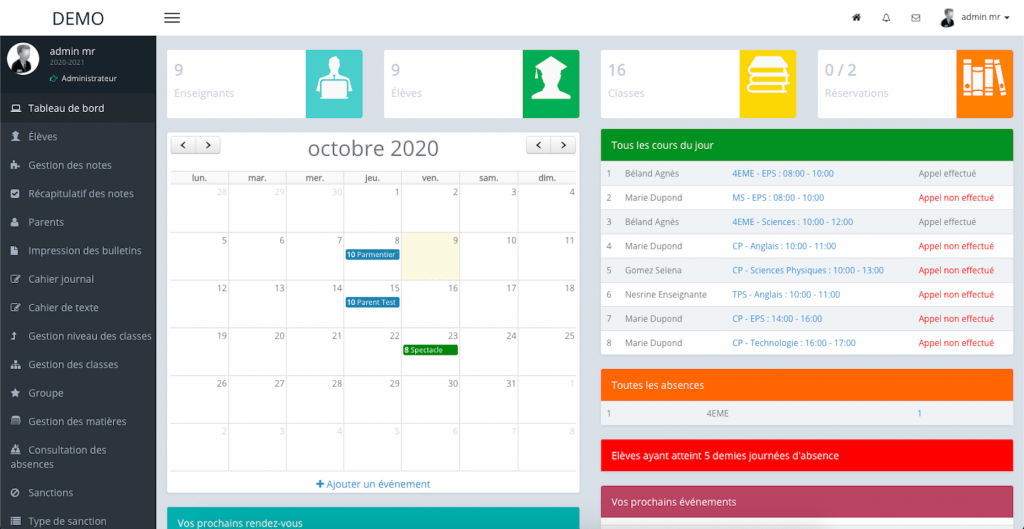 Myscol Logiciel De Gestion Detablissement Scolaire En Ligne