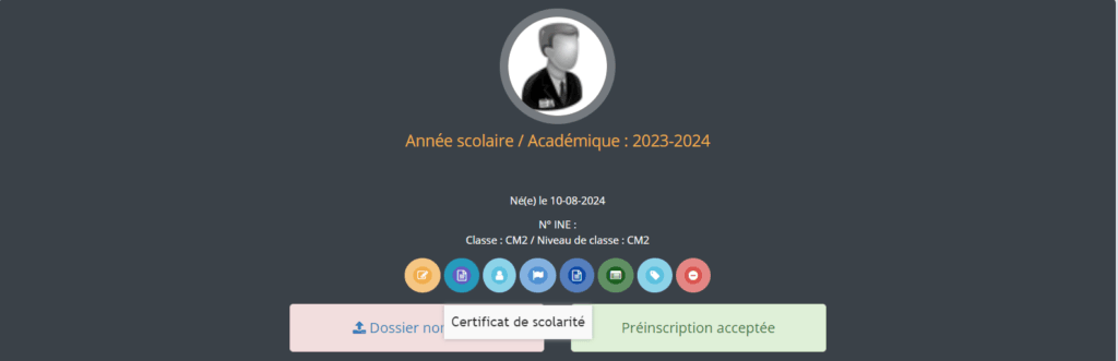 certificat de scolarité en ligne