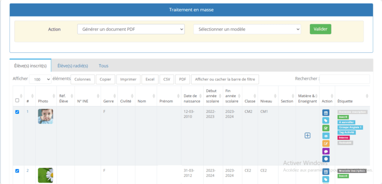 Générateur de documents en ligne et en masse