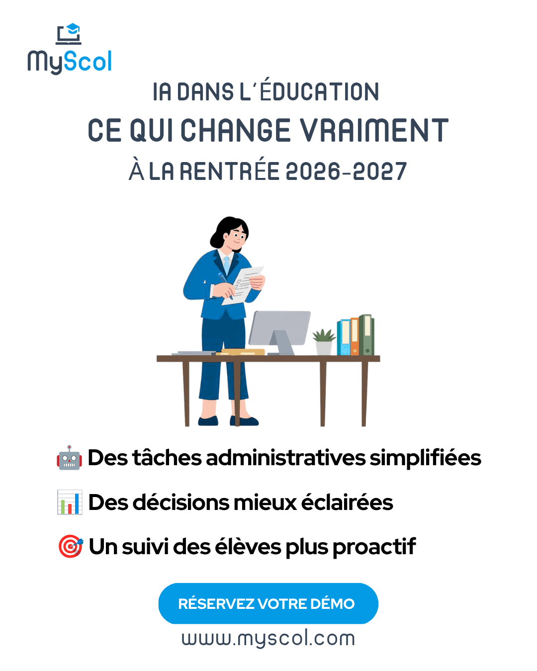 IA Gestion Scolaire Logiciel 2026 : Ce Que MyScol Apporte Concrètement